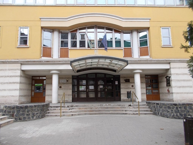 Onkologiai Intézet Főbejárata. Kékgolyó utca, Budapest 12